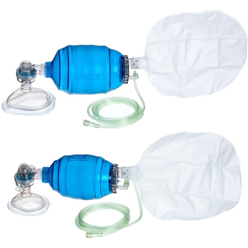 Resuscitator Bag & Mask/Vinyl Self/Inf Adult (S/Use) INC Tube Supplied With  Size 5 Adult Mask - Medical Products