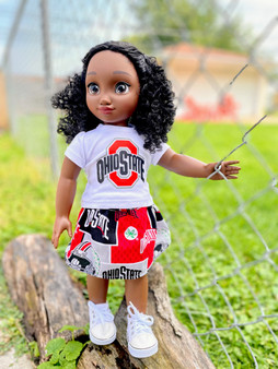 Ohio College Football 18 inch doll outfit