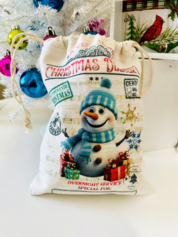 Snowman Santa sack