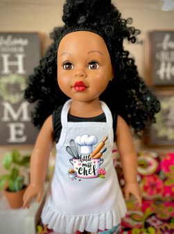 Lil miss chef Graphic apron for 18 inch dolls