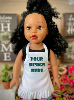 Design your own Graphic apron for 18 inch dolls