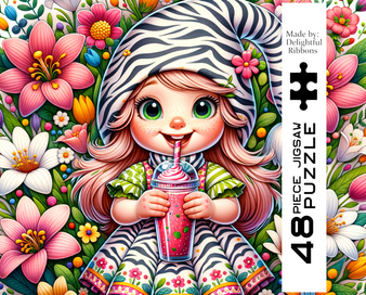 Puzzle- Girl in zebra dress