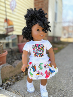 Let's Roll 18 inch doll outfit