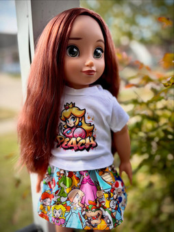 Peach 18 inch doll outfit