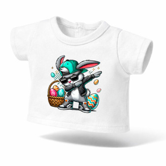 Dabbing Easter bunny Graphic shirt for 18 inch dolls