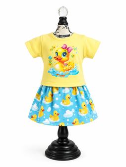 Rubber ducky 18 inch doll outfit