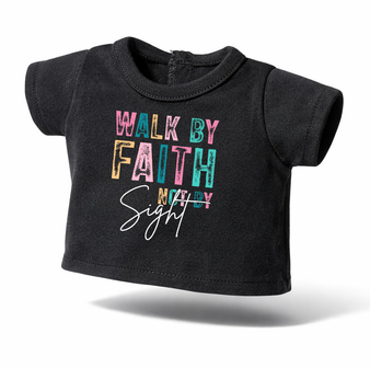 Walk by faith Graphic shirt for 18 inch dolls