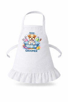 Dog groomer apron for 18- inch dolls