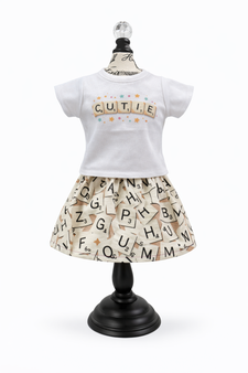 Scrabble cutie 18 inch doll outfit