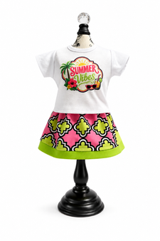 Summer Vibes 18 inch doll outfit