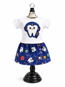 Space unicorn tooth fairy 18 inch doll outfit