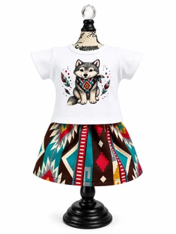 Aztec Wolf 18 inch doll outfit
