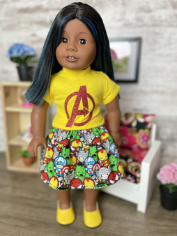 A - vengers Inspired outfit (18 inch)