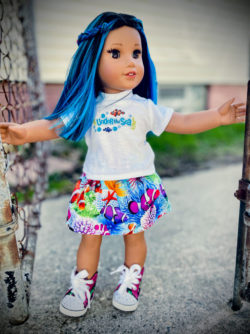 Under the sea 18 inch doll outfit
