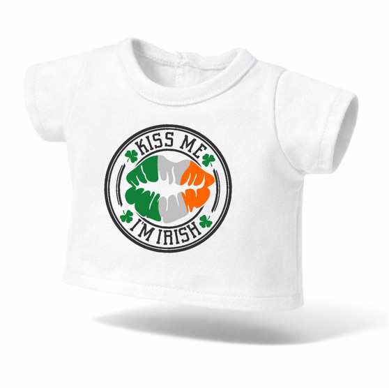 Kiss me I'm Irish Graphic shirt for 18" dolls