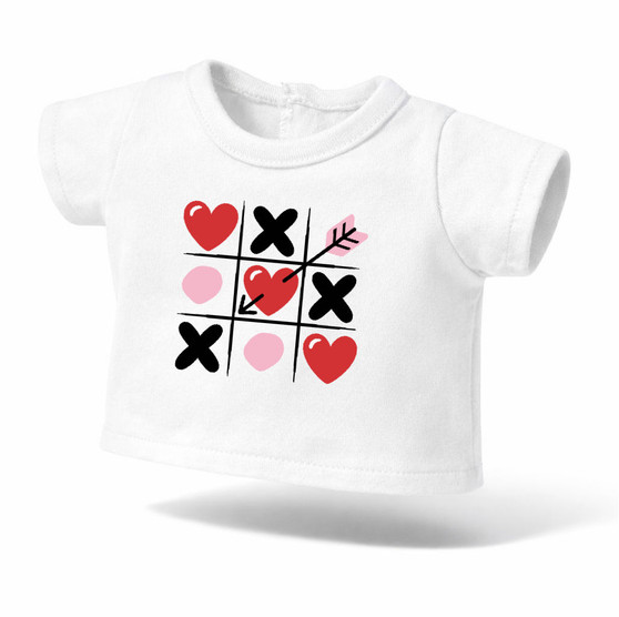 Tic tac love  Valentine Doll Shirt: 18 Inch Dolls