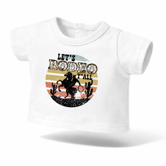Let's rodeo Graphic shirt for 18 inch dolls