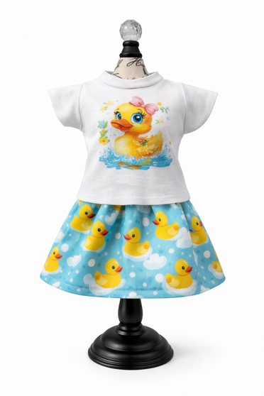 Rubber ducky 18 inch doll outfit