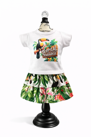 Tropical paradise 18 inch doll outfit
