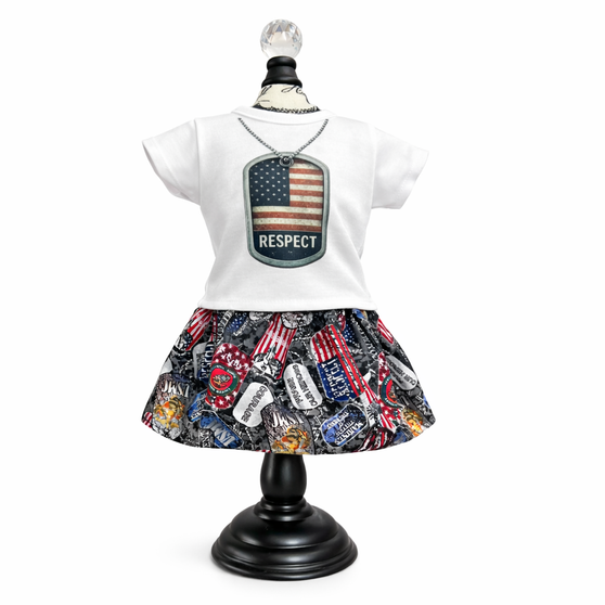 Military kid 18 inch doll outfit