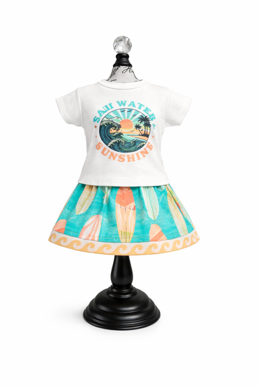 Saltwater and sunshine 18 inch doll outfit
