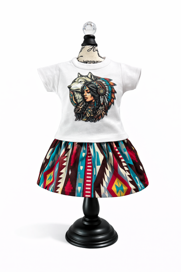 The girl and the wolf 18 inch doll outfit