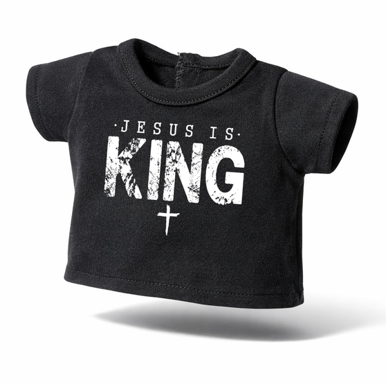 Jesus is King Graphic shirt for 18 inch dolls