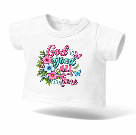 God is good Graphic shirt for 18-inch dolls (2 designs)