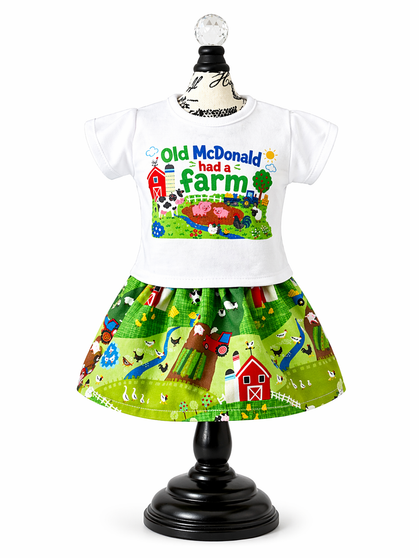 Old McDonald Had a farm 18 inch doll outfit