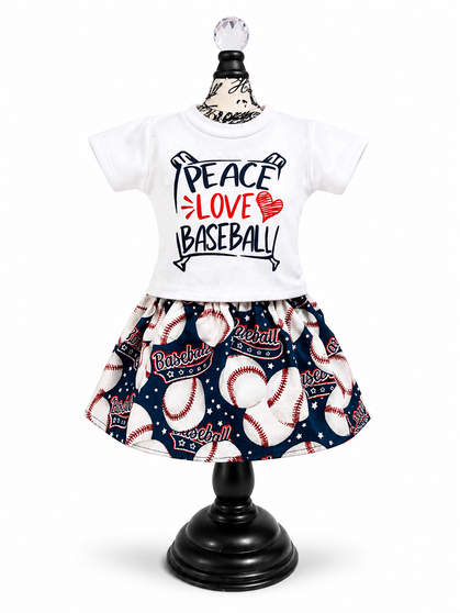 Baseball 18 inch doll outfit