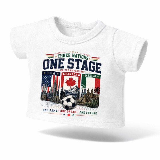 Three nations Graphic T-Shirt  for 18 inch dolls