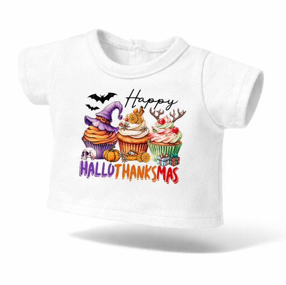 Hallothanksmas Graphic T-Shirt  for 18 inch dolls