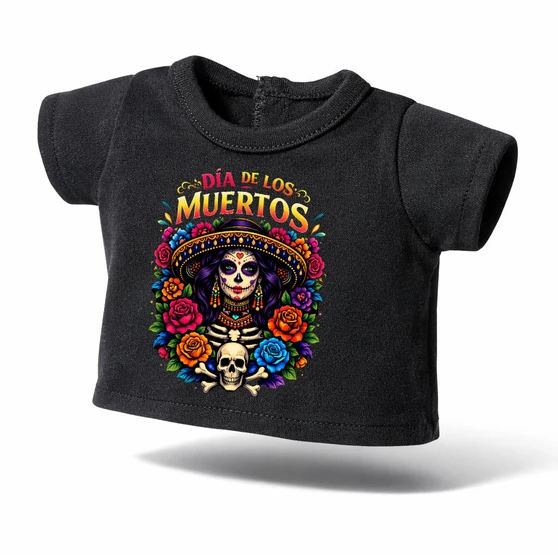 Dia De Los Muertos Graphic T-Shirt  for 18 inch dolls