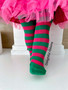 Pink and green tights - 18 inch doll Pink and green tights - 18 inch doll