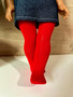 Red opaque tights - 18 inch doll Red opaque tights - 18 inch doll