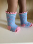 Pink and blue socks - 18 inch doll