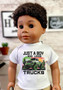 Just a boy who loves trucks Graphic tee