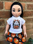 Pumpkin ghost 18 inch doll outfit
