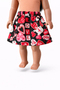 Sweetheart Valentine Print Skirt for 18″ Dolls
