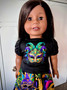 Mardi gras 18 inch doll outfit (2 options)