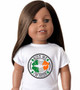 Kiss me I'm Irish Graphic shirt for 18" dolls