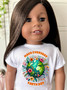 Planet Love Earth Day Graphic Tee for 18” Dolls ( 2 designs)