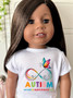 Autism Graphic Tee for 18” Dolls (2 designs)