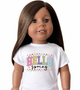 Hello spring Graphic shirt for 18 inch dolls ( 2 color options)