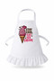 Stay cool eat ice cream apron for 18- inch dolls