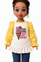 Stay cool eat ice cream apron for 18- inch dolls