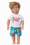 Beach day short set for 18 inch doll outfit