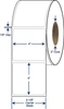 4 x 4 Non-Perforated Thermal Transfer Labels - 3 Inch Core - 8 Inch OD - SKU 620605