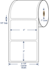 4" x 3" 5" OD Thermal Transfer Labels – SKU 650002
