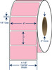 4" x 2" Pastel Pink PMS 182 Thermal Transfer Labels – SKU 640267